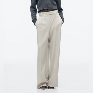 Zara White Trouser Pants